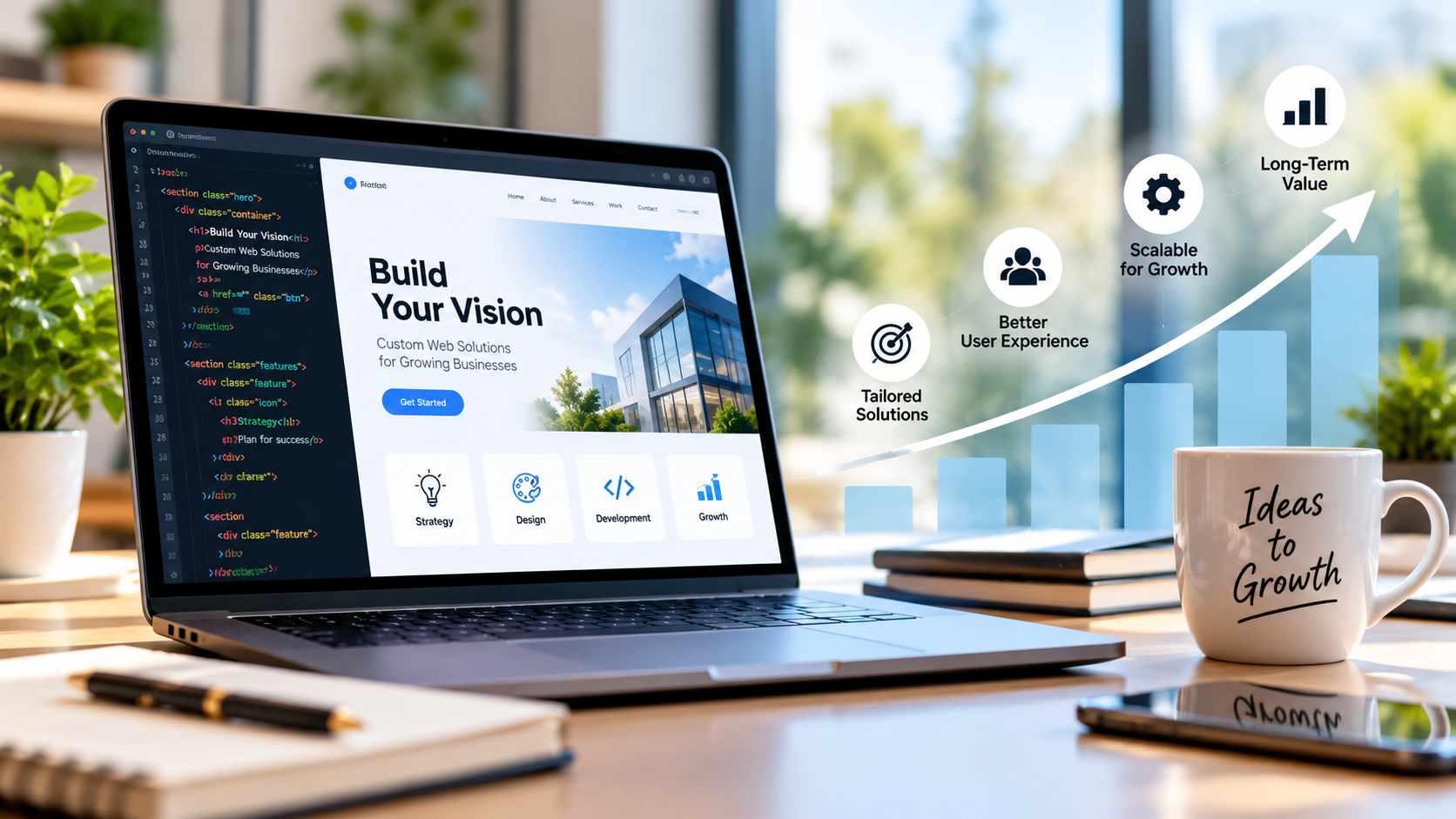 Why Custom Web Development Is the Smart Choice for Growing Businesses